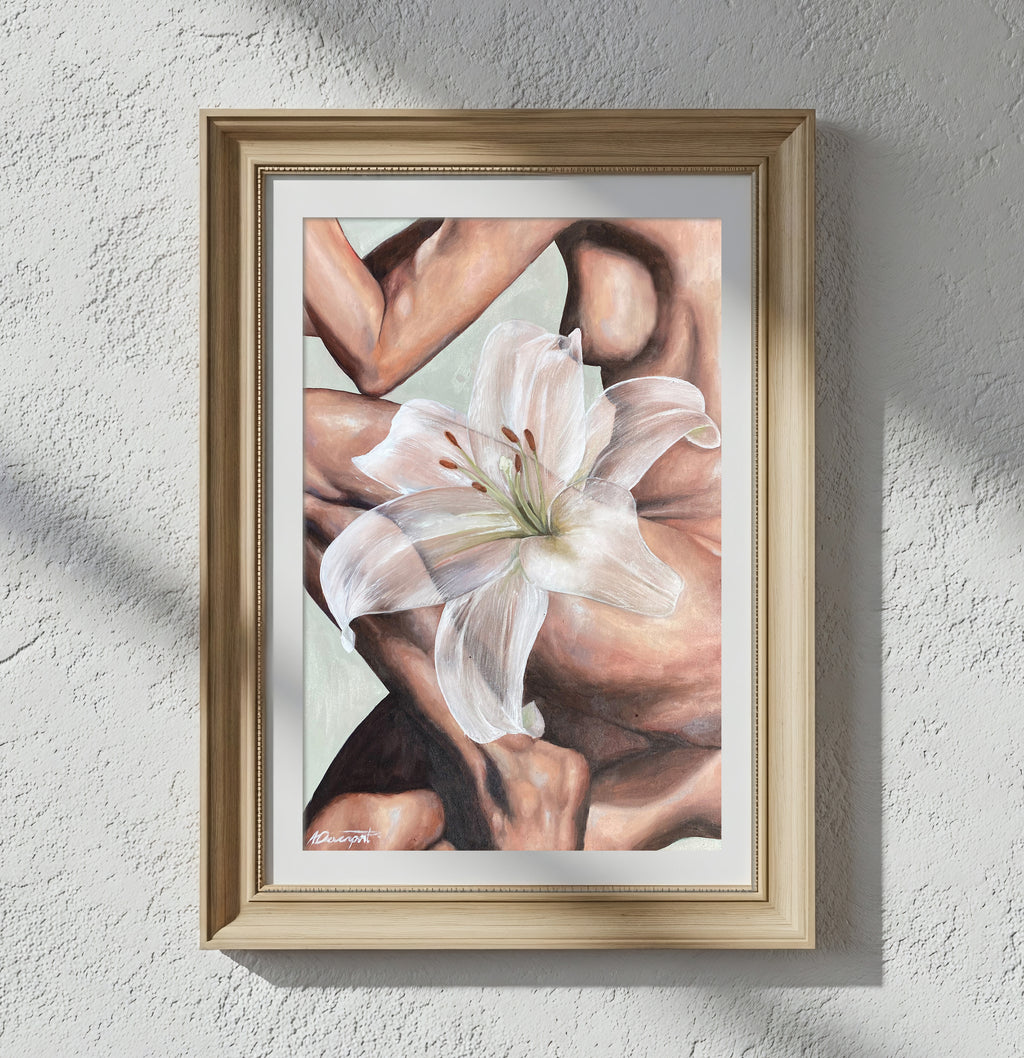 'Of the Lilies' Print