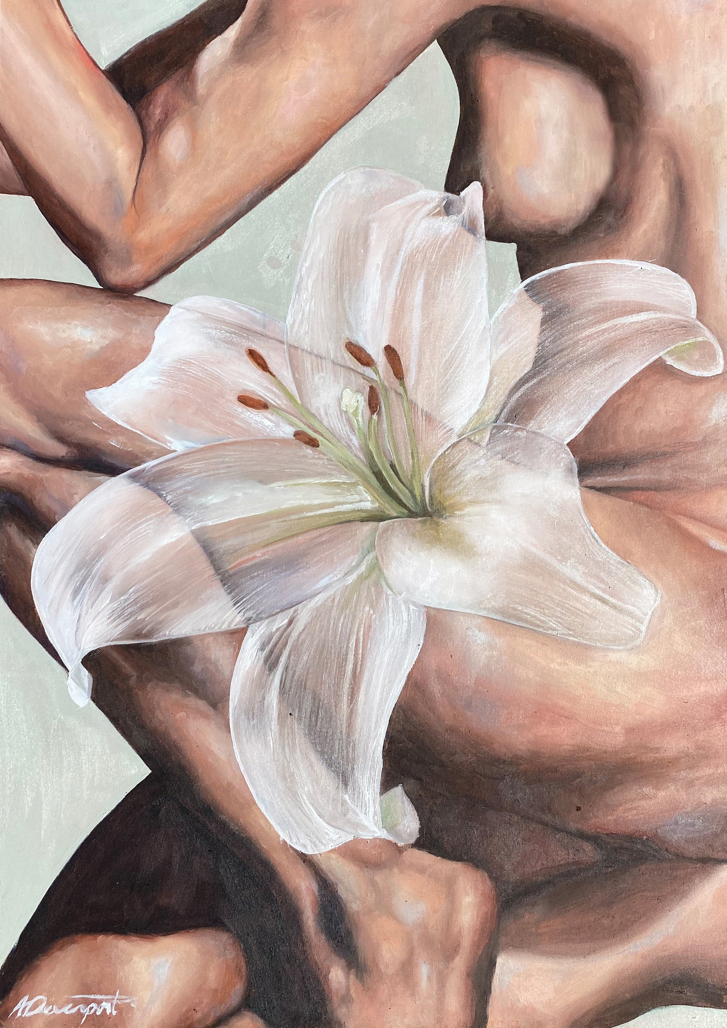 'Of the Lilies' Print